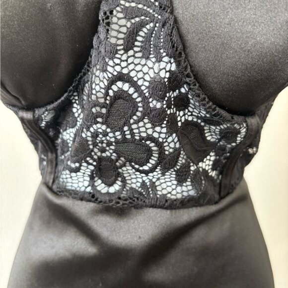 Satin Dress Medium Lace Mesh Ruffle Bustier BodyCon Festival Dark Fairy Romantic - Picture 12 of 12